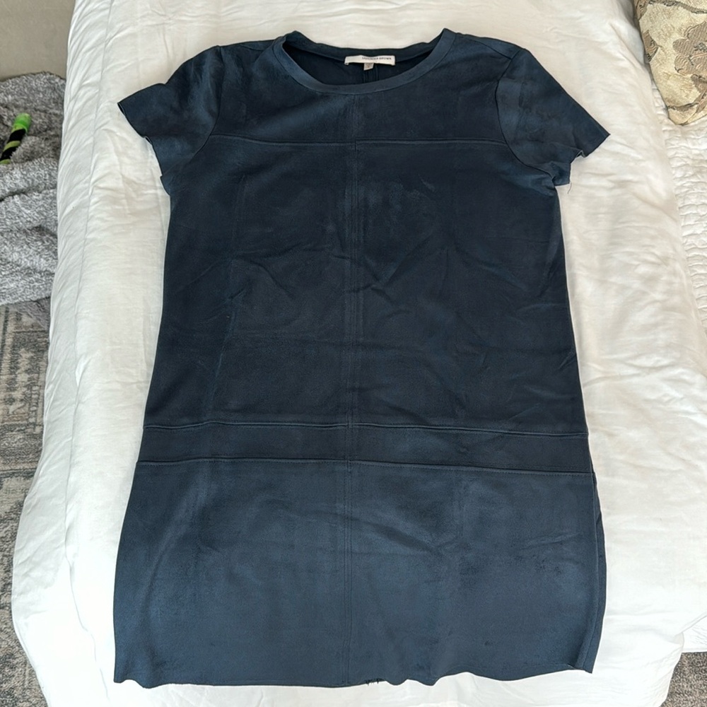Suede shift dress